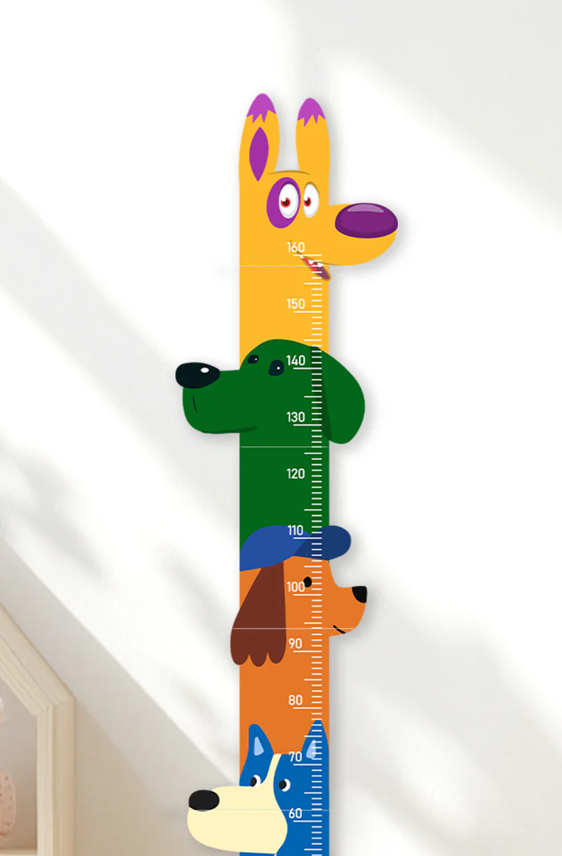 Personalized Wooden Colorful Dog Parade Growth Chart - Image 8