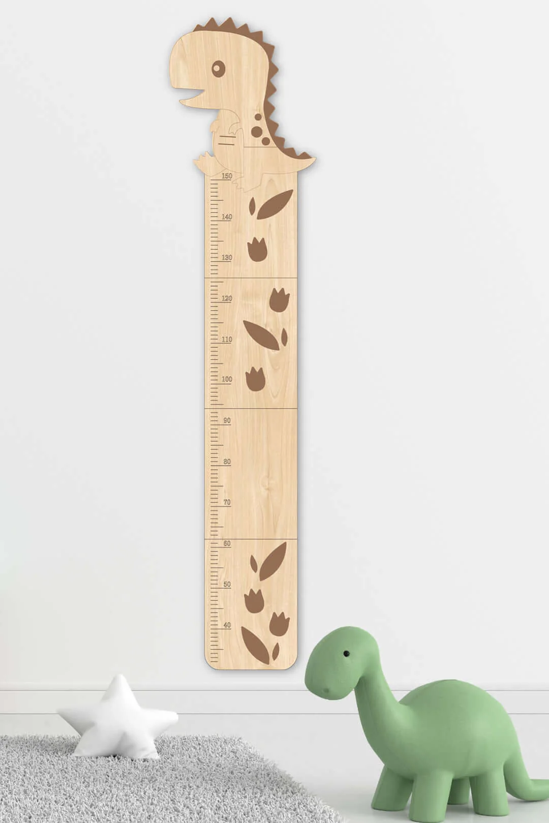 Personalized Wooden Cute Dinosaur Growth Chart - Image 8