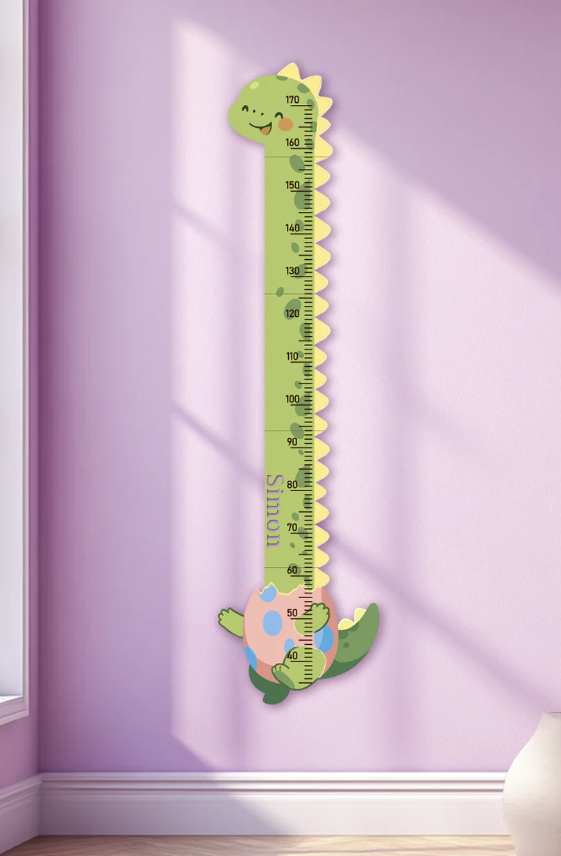 Personalized Wooden Cute Dinosaur Growth Chart for Kids - Image 8