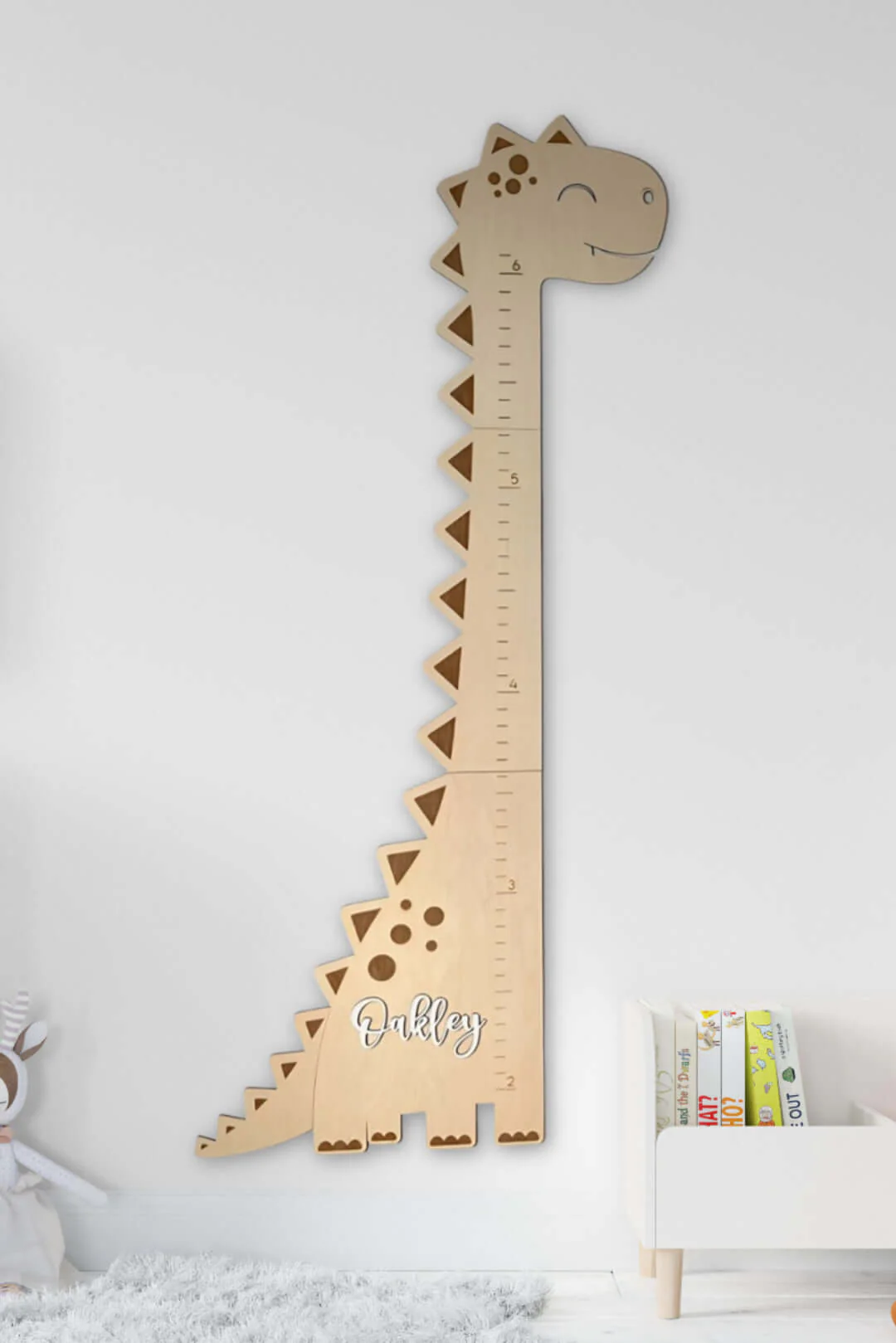 Personalized Wooden Dinosaur Growth Chart Ruler - Image 7