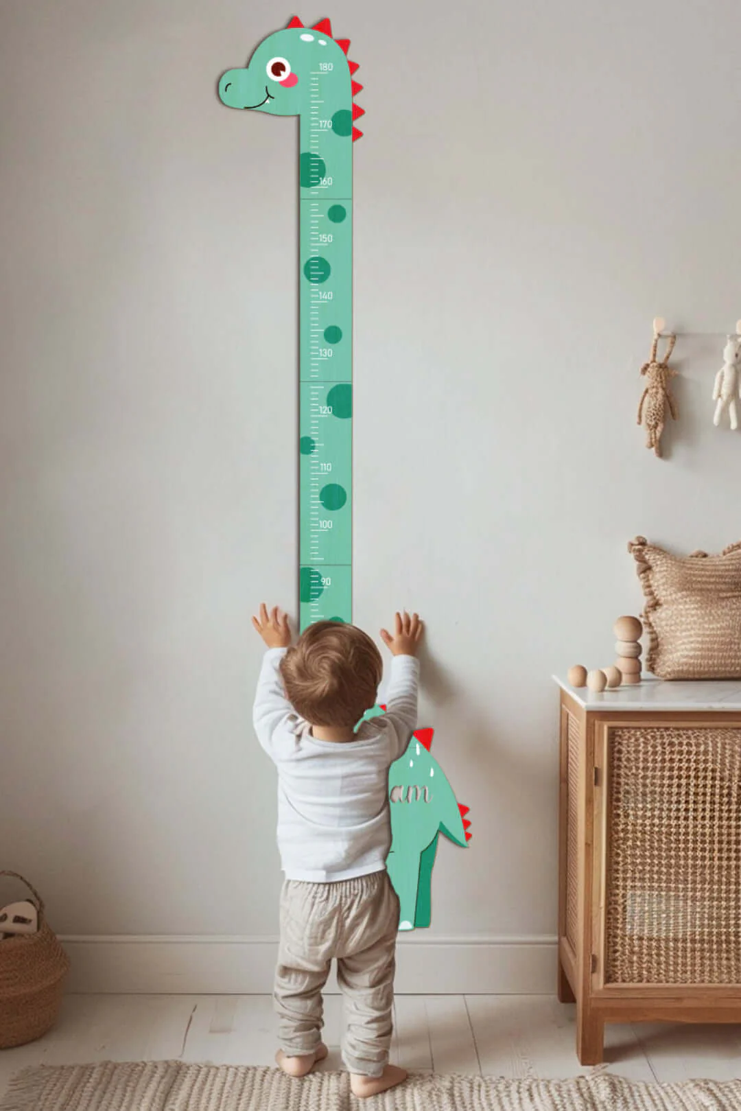 Personalized Wooden Dinosaur Growth Chart Ruler - Image 5