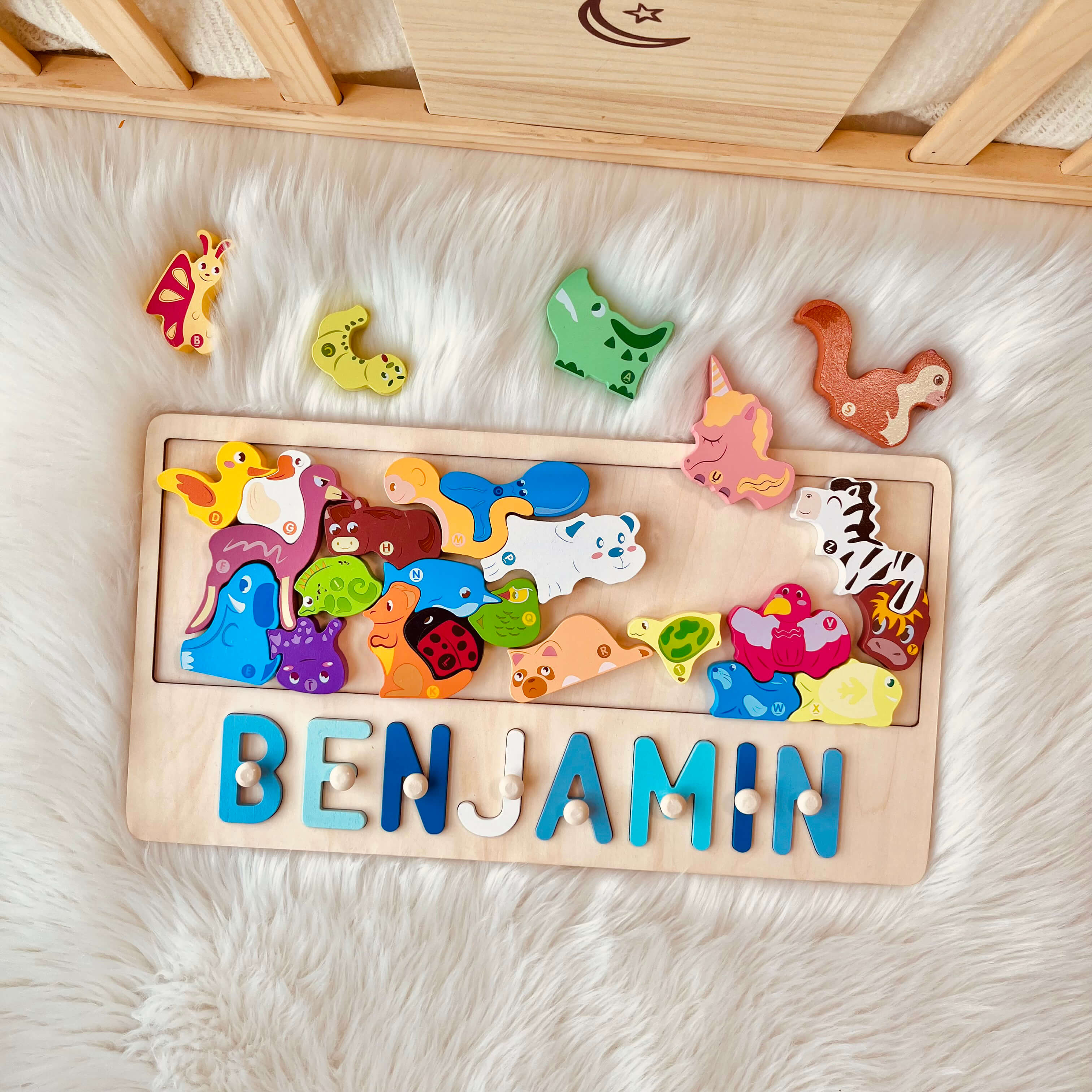 Personalized Wooden Dinosaur Stacking Puzzle - Image 10