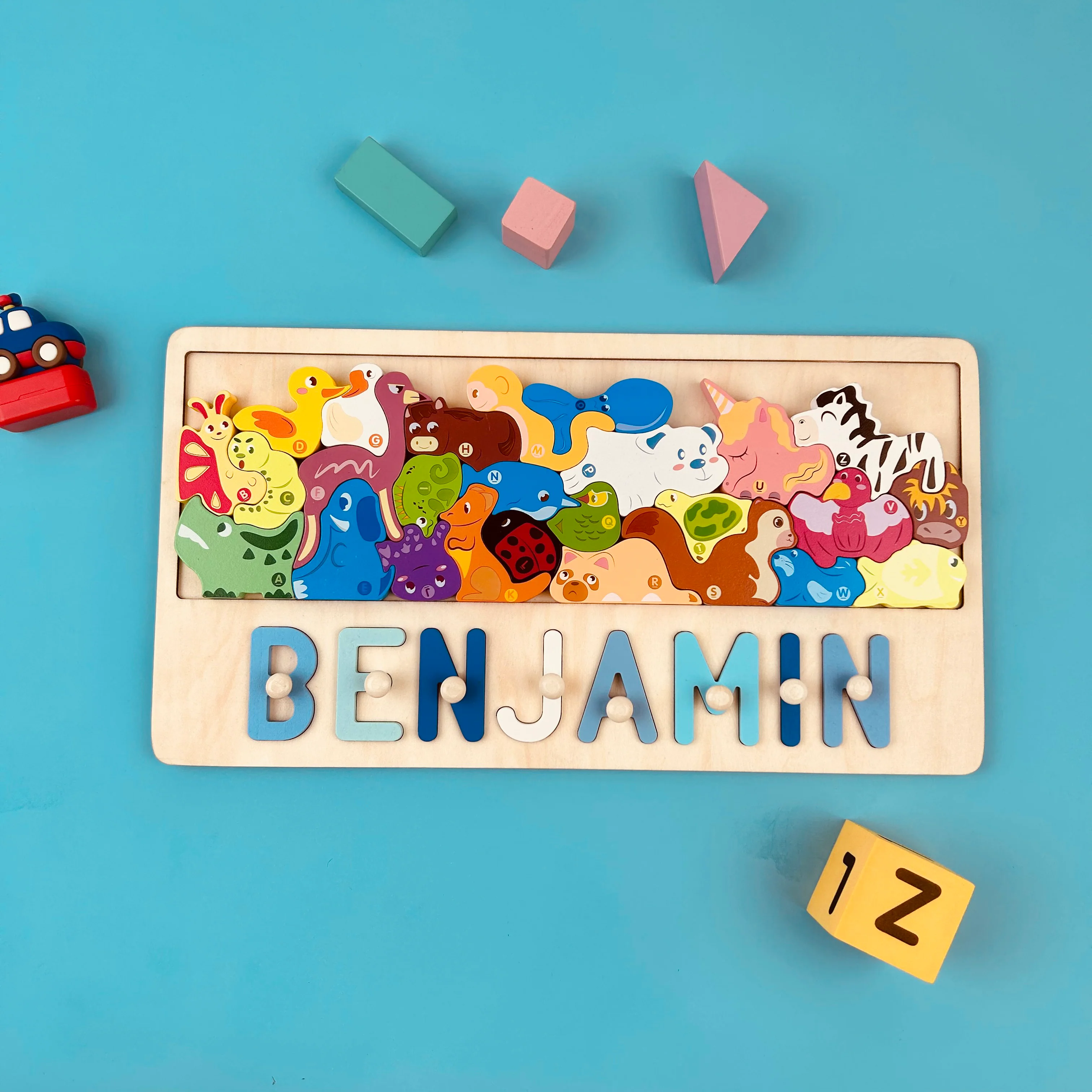 Personalized Wooden Dinosaur Stacking Puzzle - Image 11