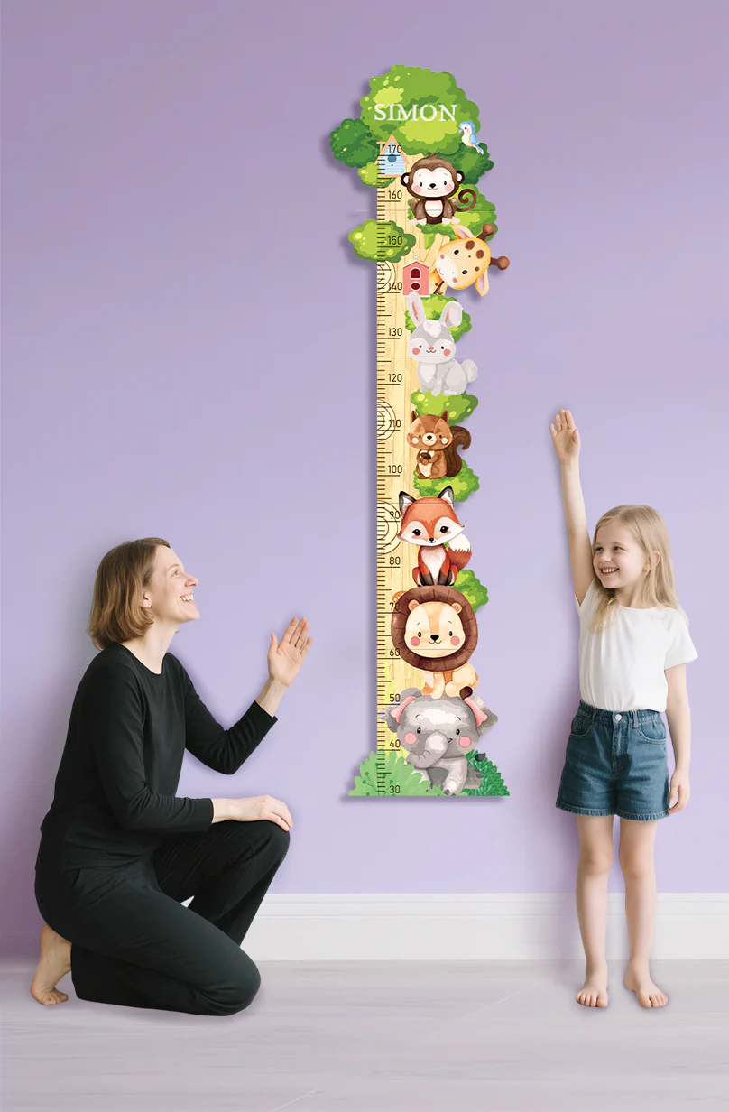 Personalized Wooden Forest Friends Growth Chart - Image 7