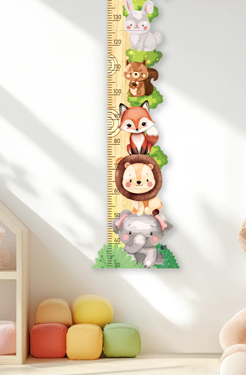 Personalized Wooden Forest Friends Growth Chart - Image 8