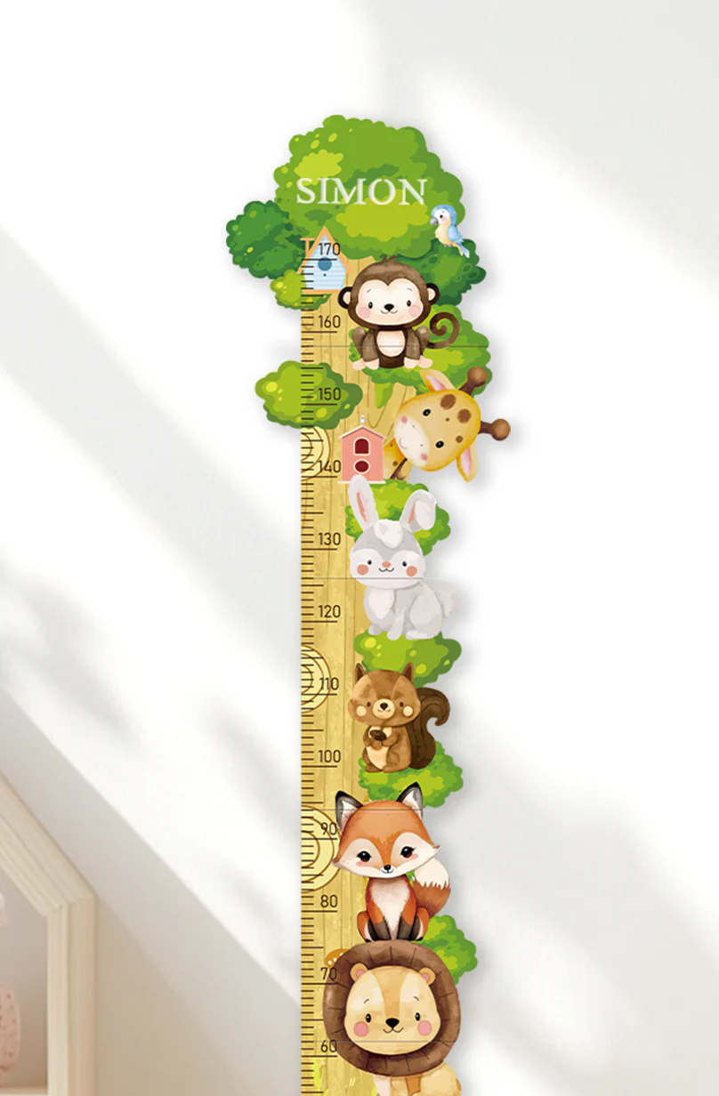 Personalized Wooden Forest Friends Growth Chart - Image 9