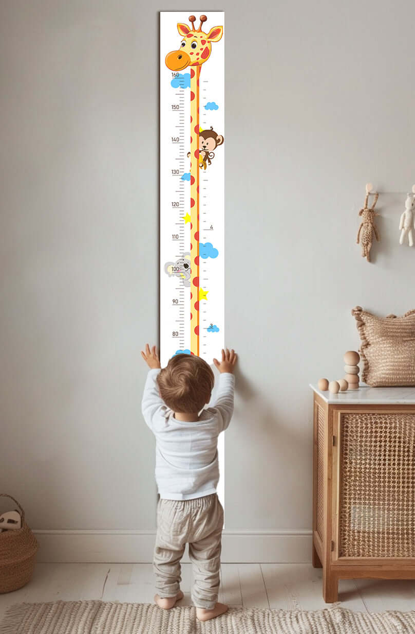 Personalized Wooden Giraffe Growth Chart Height Ruler - Image 4