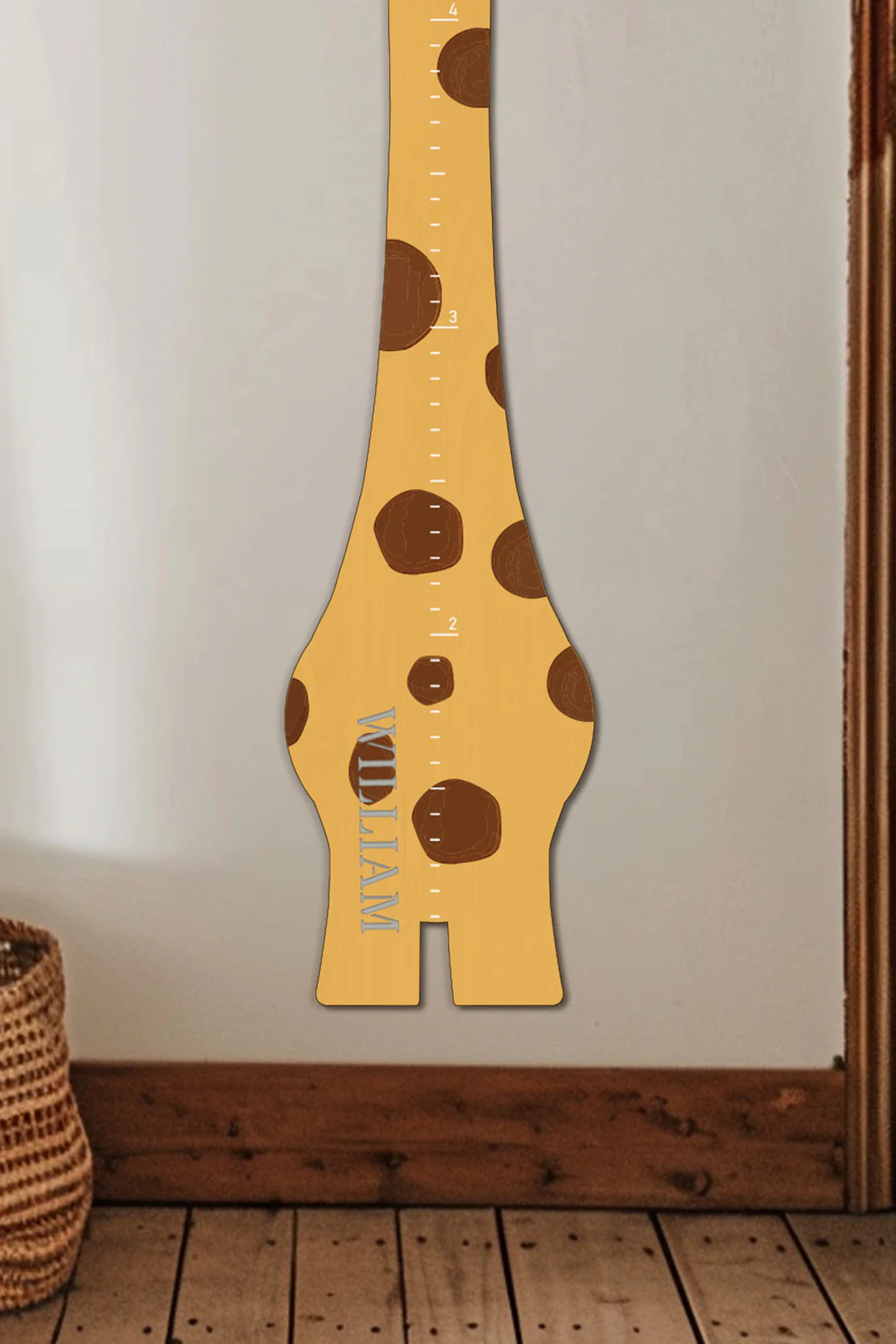 Personalized Wooden Giraffe Growth Chart Ruler - Image 4
