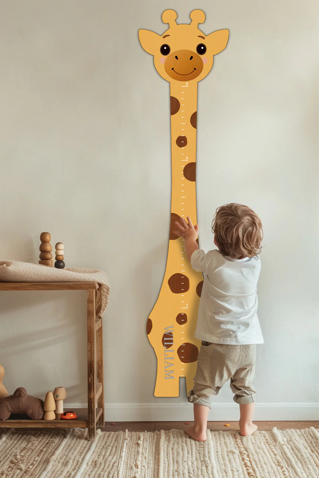 Personalized Wooden Giraffe Growth Chart Ruler - Image 5