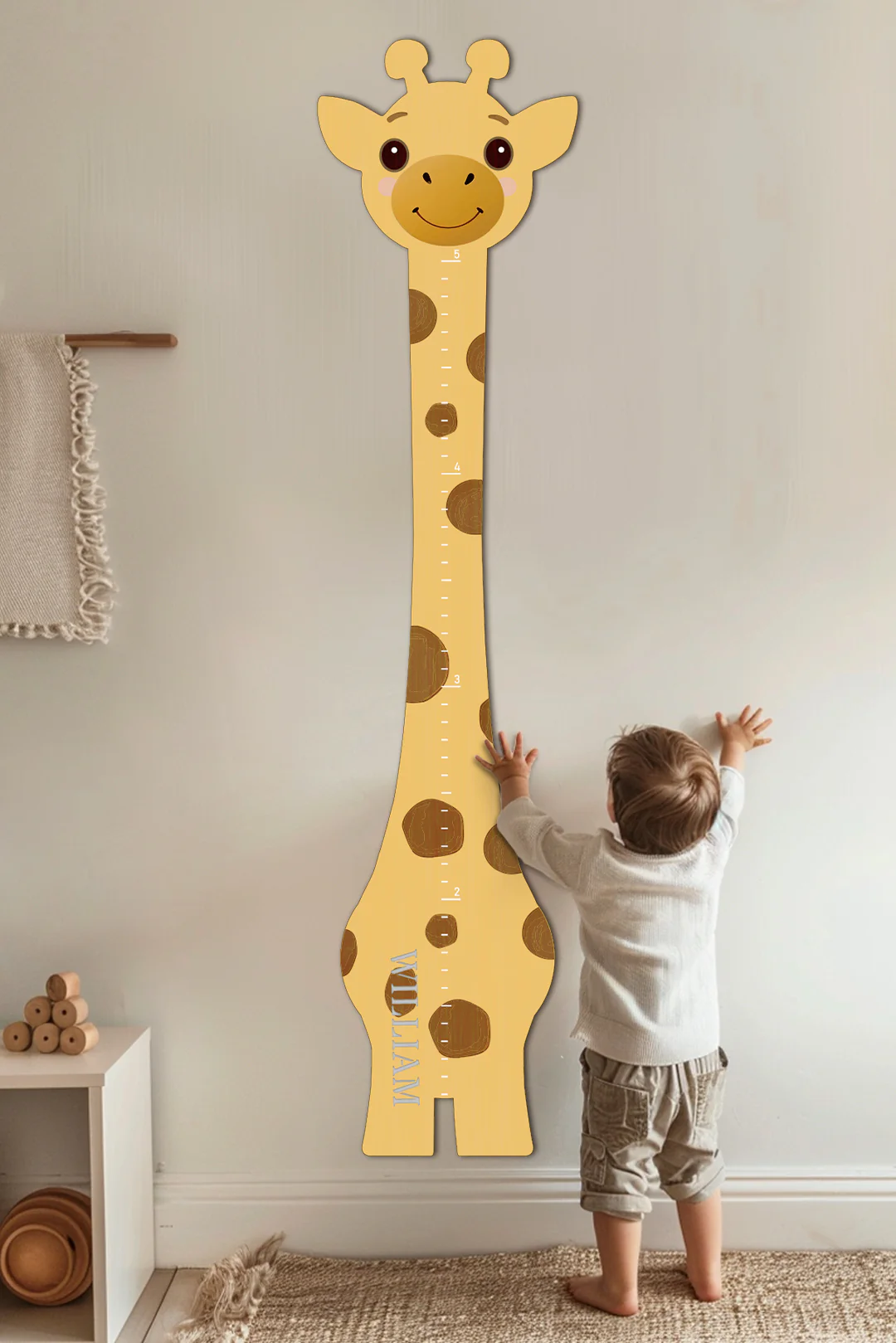 Personalized Wooden Giraffe Growth Chart Ruler - Image 7