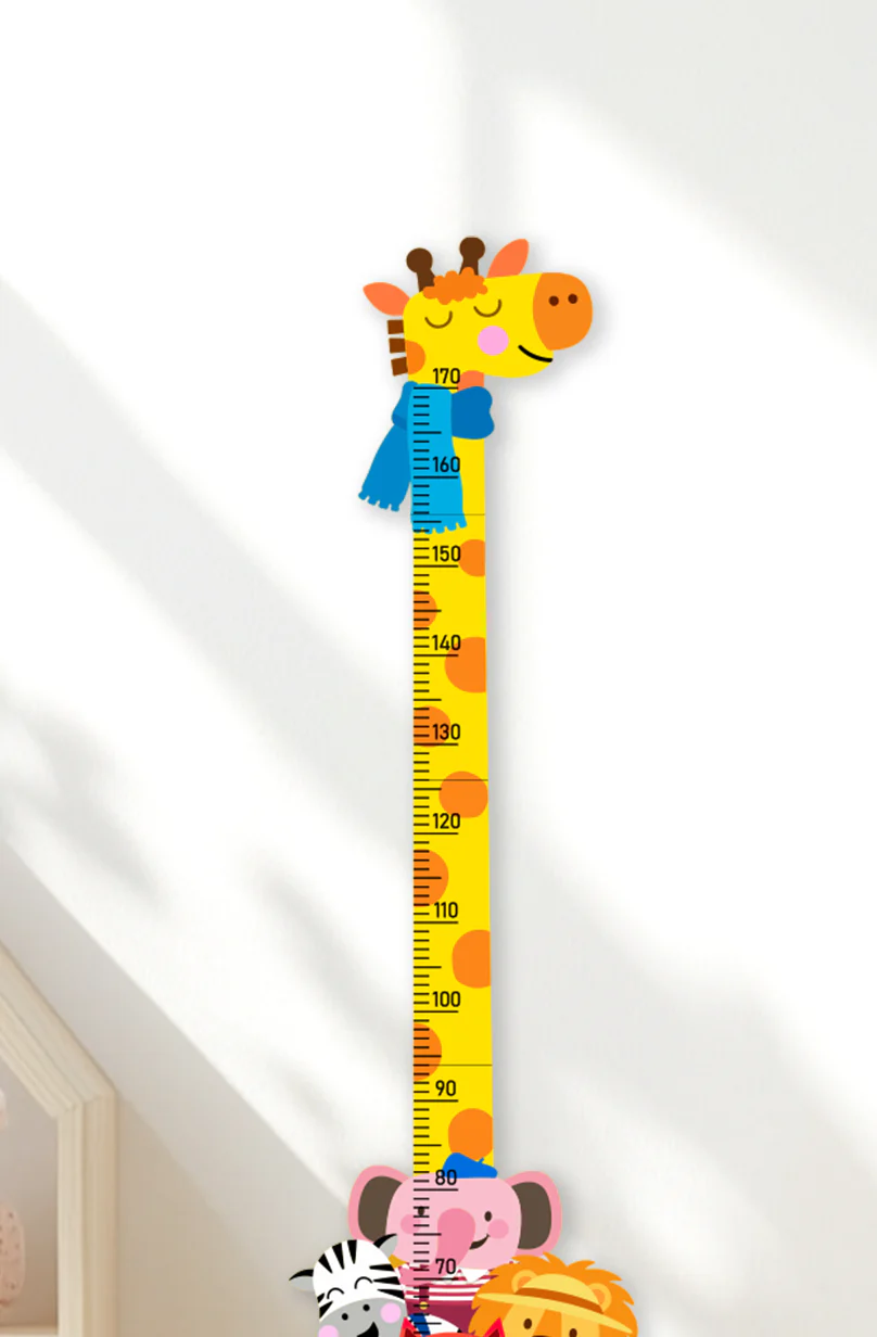 Personalized Wooden Giraffe Safari Growth Chart for Kids - Image 7