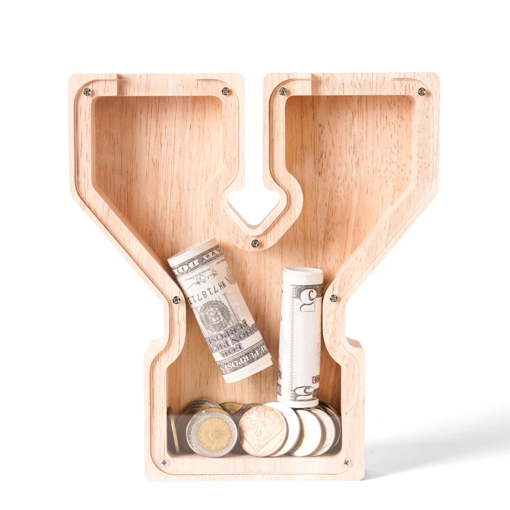 Personalized Wooden Letter Piggy Bank - Image 27