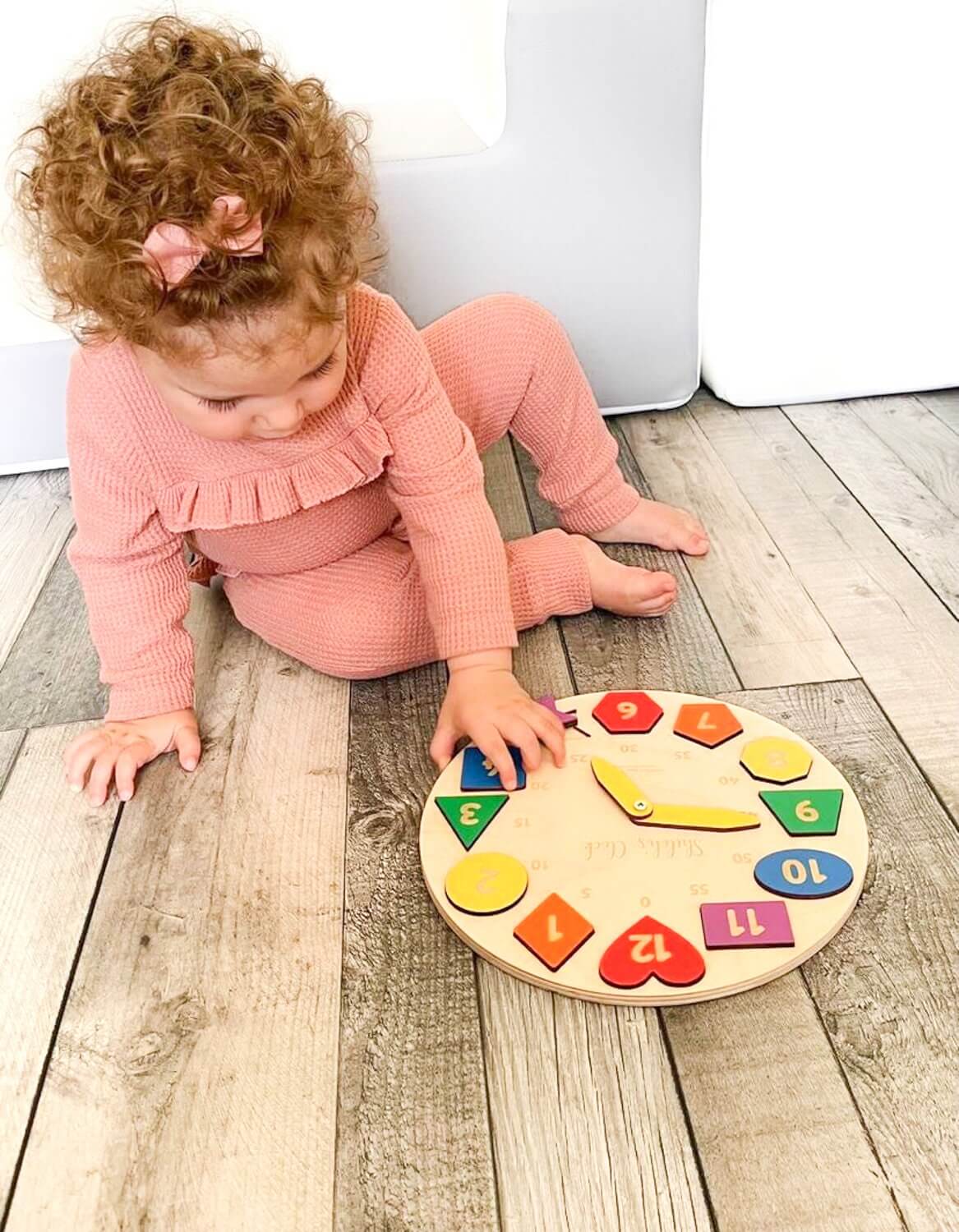 Personalized Wooden Name Clock For Kids - Image 7