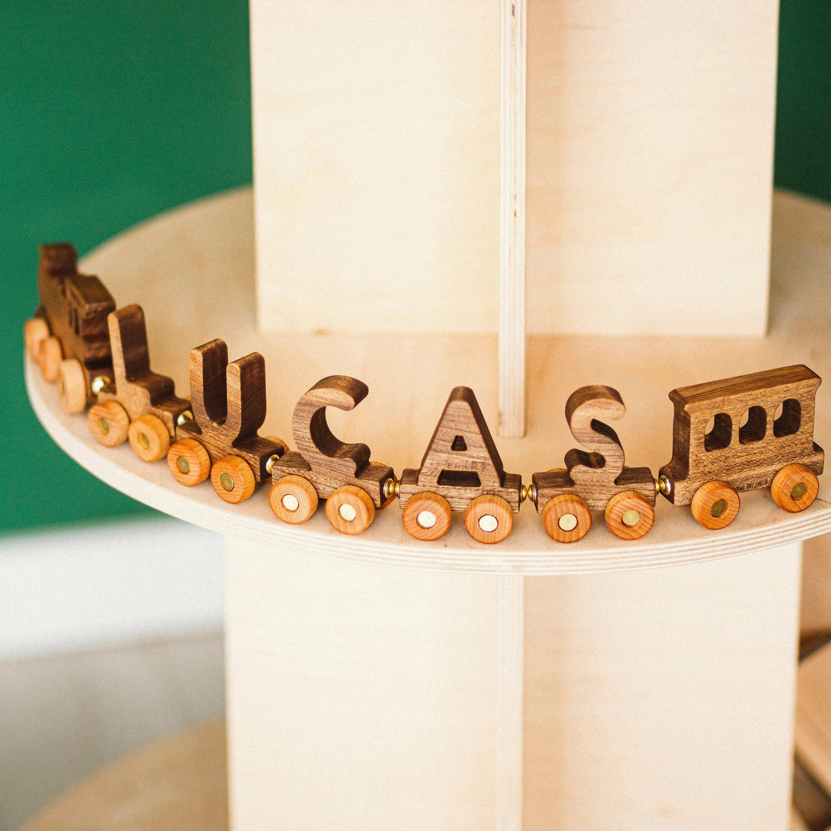 Personalized Wooden Train Set With Name - Image 7