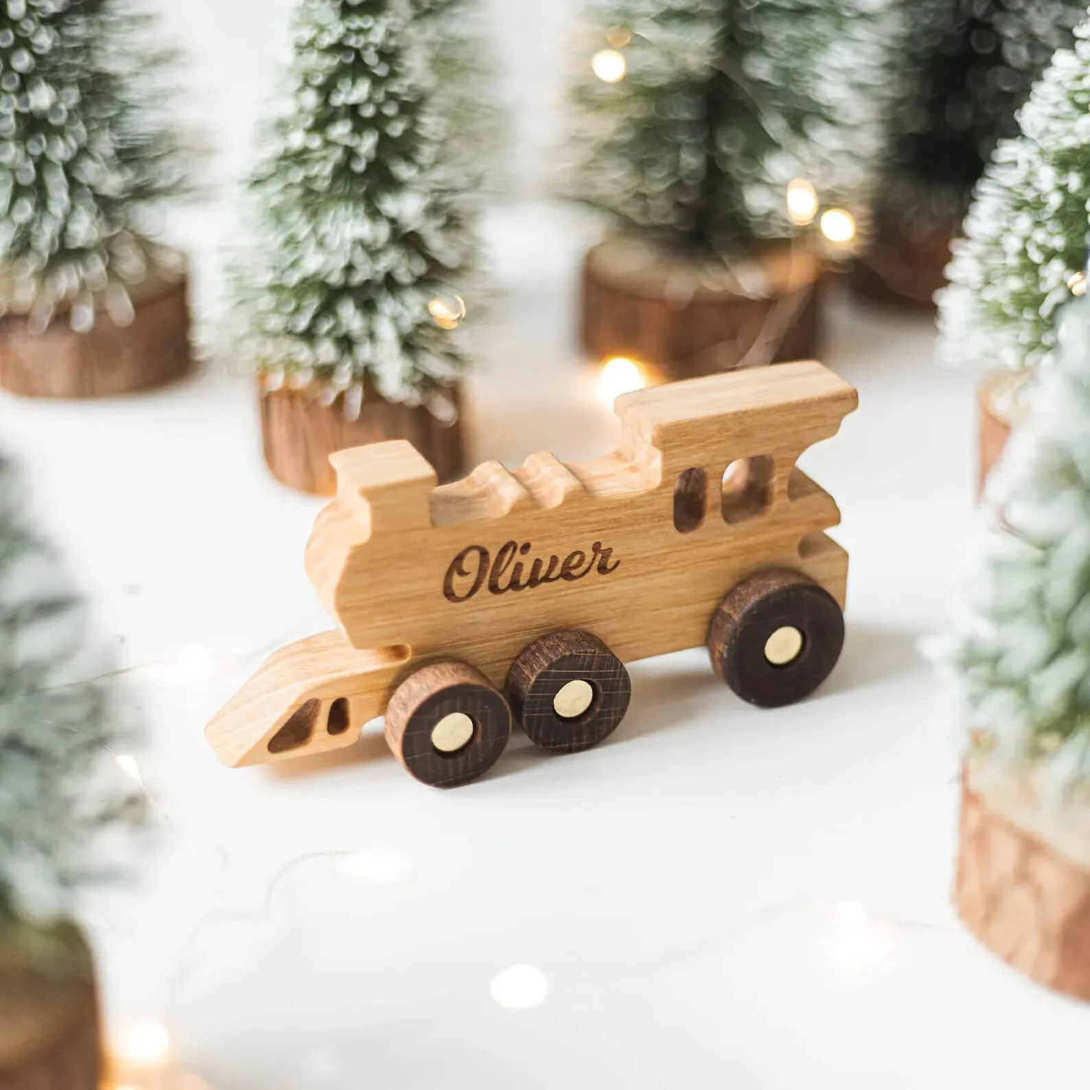 Personalized Wooden Train Set With Name - Image 8