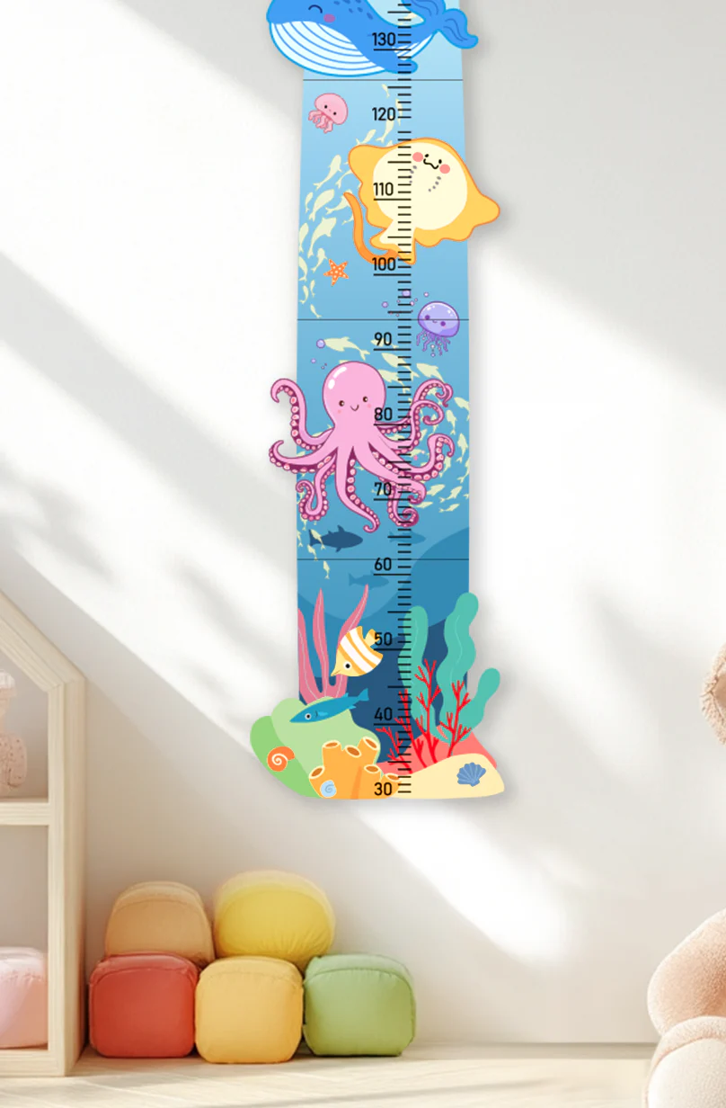 Personalized Wooden Nautical Sea Life Theme Growth Chart - Image 4