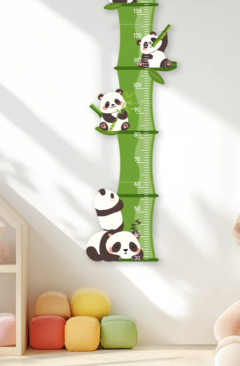 Personalized Wooden Panda Bamboo Growth Chart - Image 7