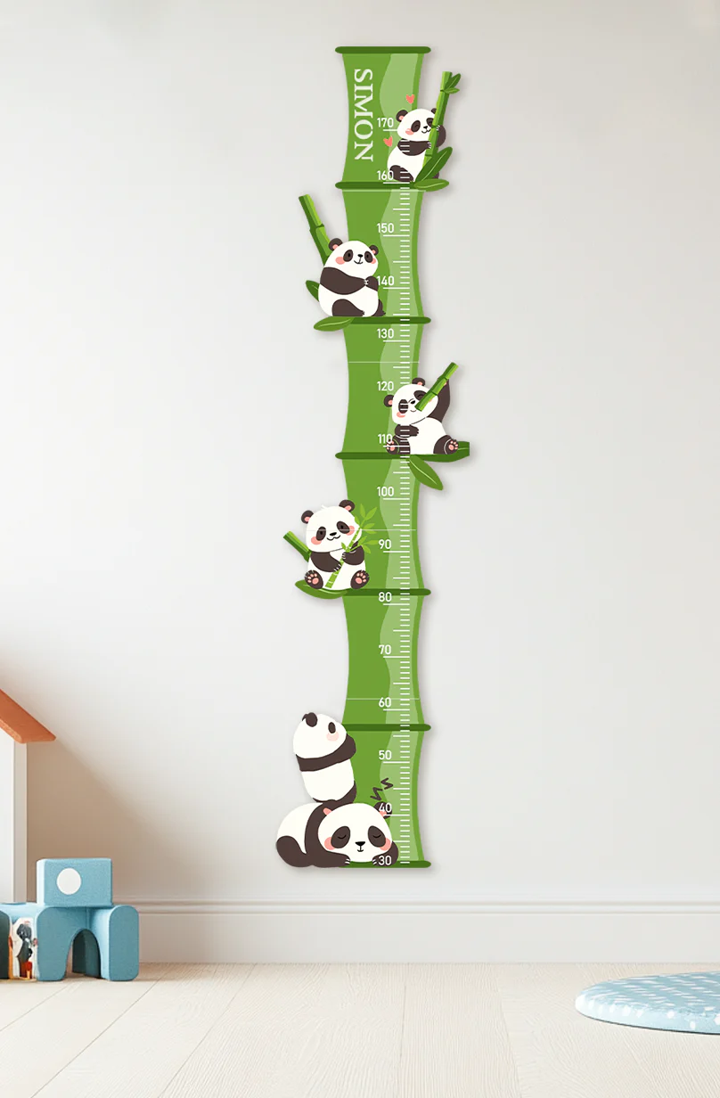Personalized Wooden Panda Bamboo Growth Chart - Image 8