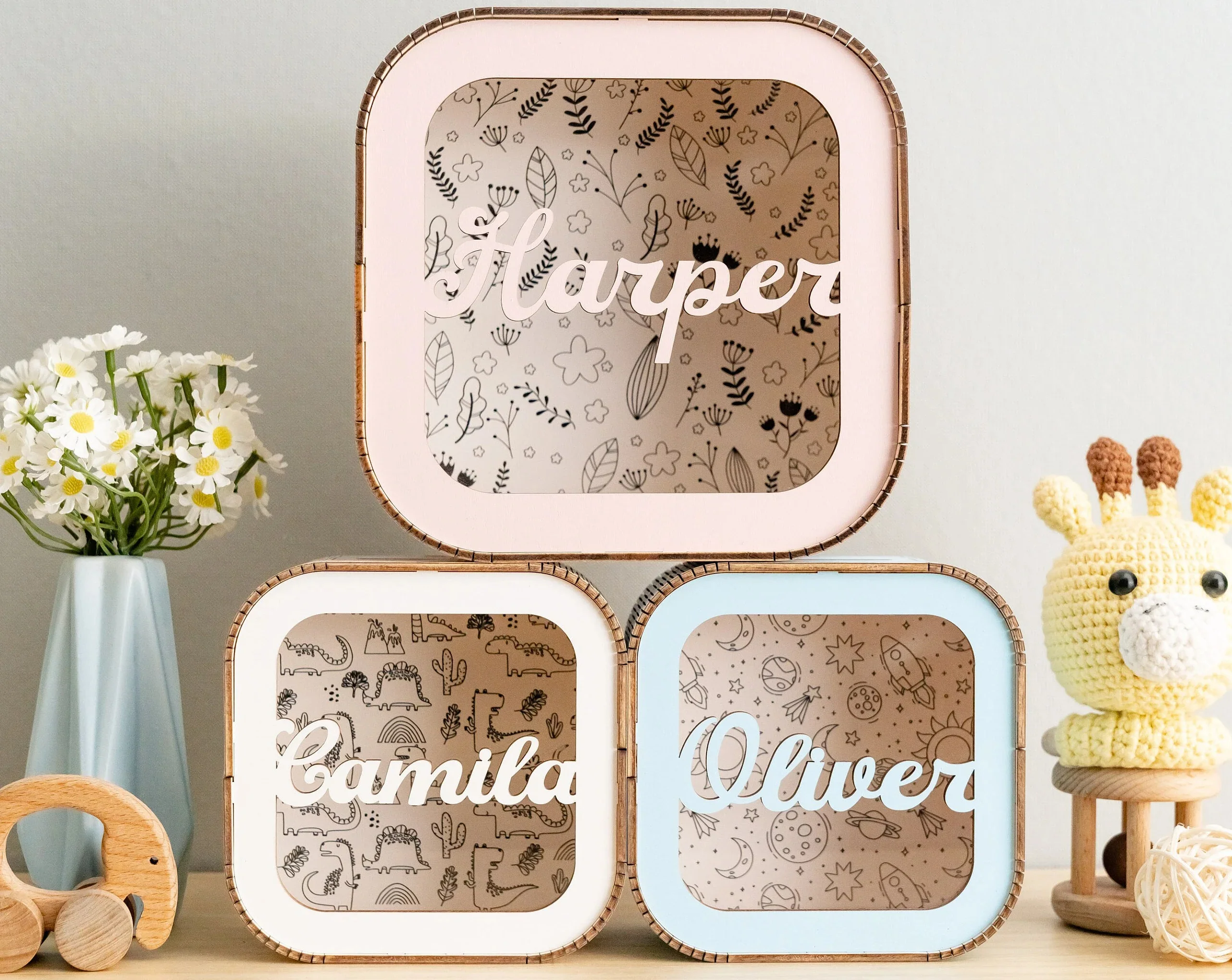 Personalized Wooden Piggy Bank for Kids - Image 4
