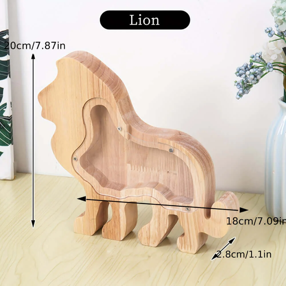 Personalized Wooden Piggy Bank For Kids - Image 3