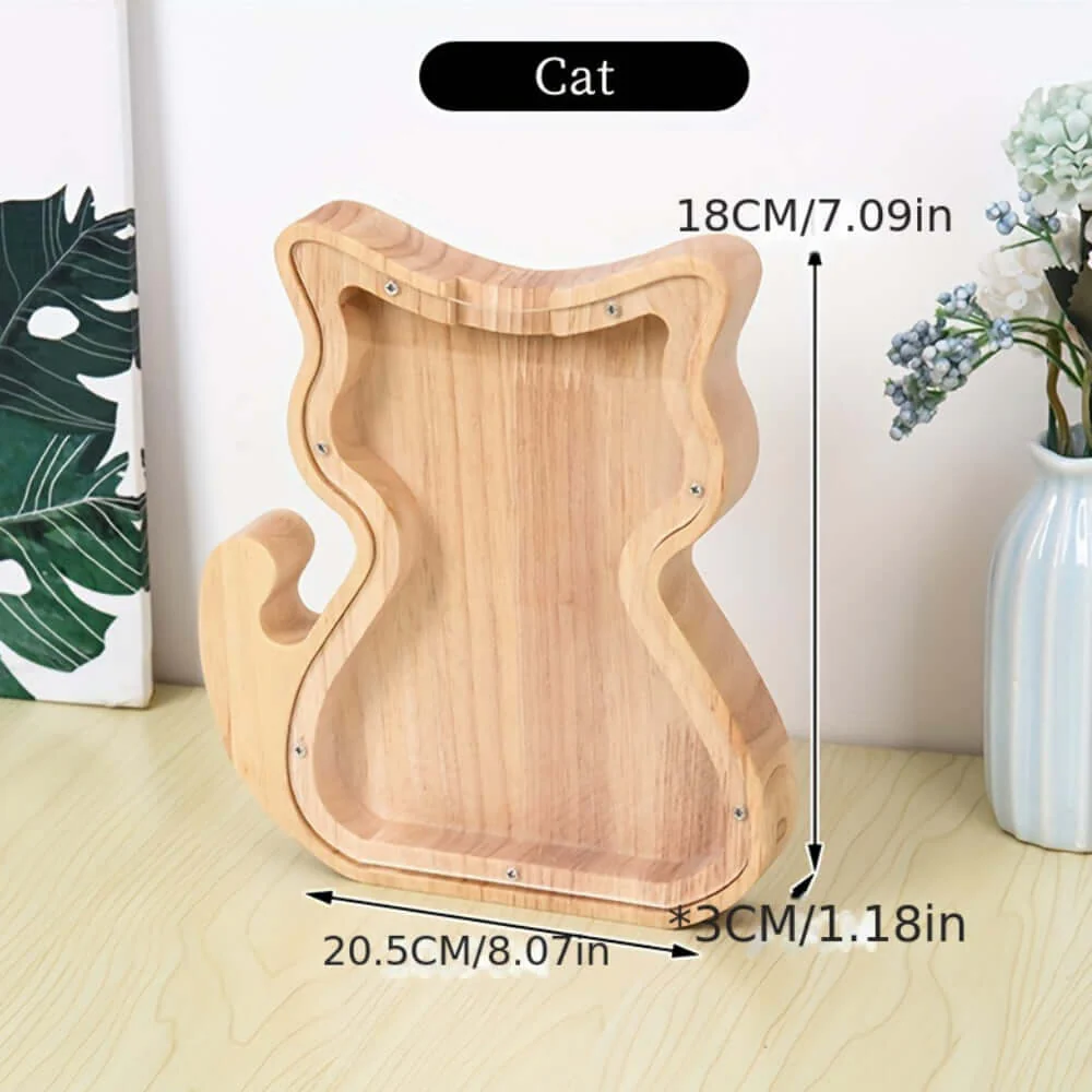 Personalized Wooden Piggy Bank For Kids - Image 4