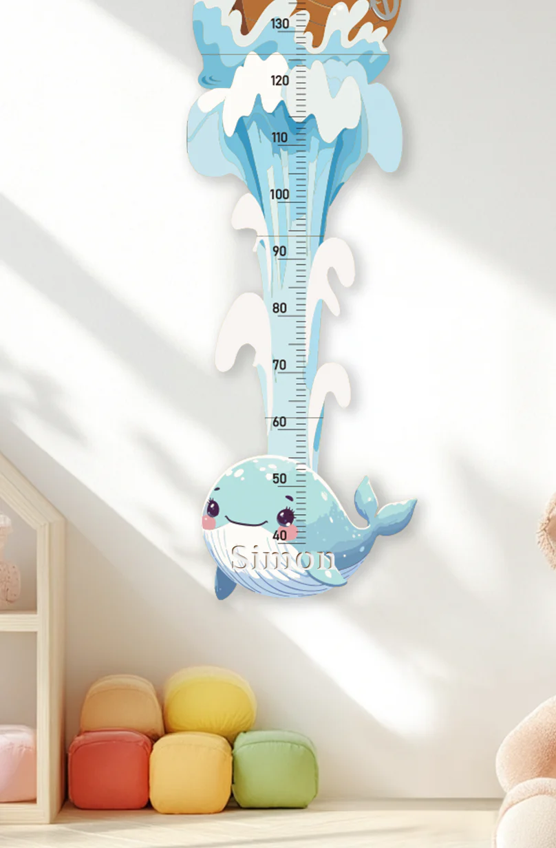 Personalized Wooden Pirate Adventure Growth Chart for Kids - Image 8