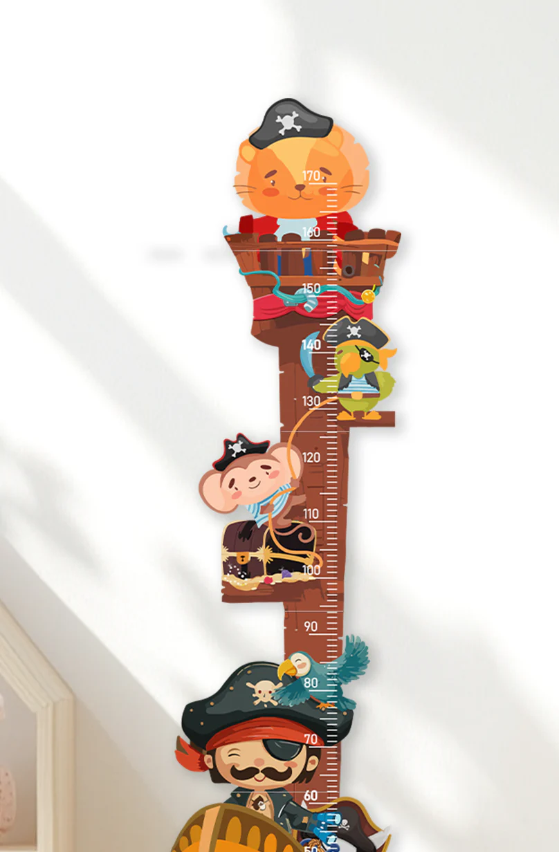 Personalized Wooden Pirate Ship Growth Chart - Image 4