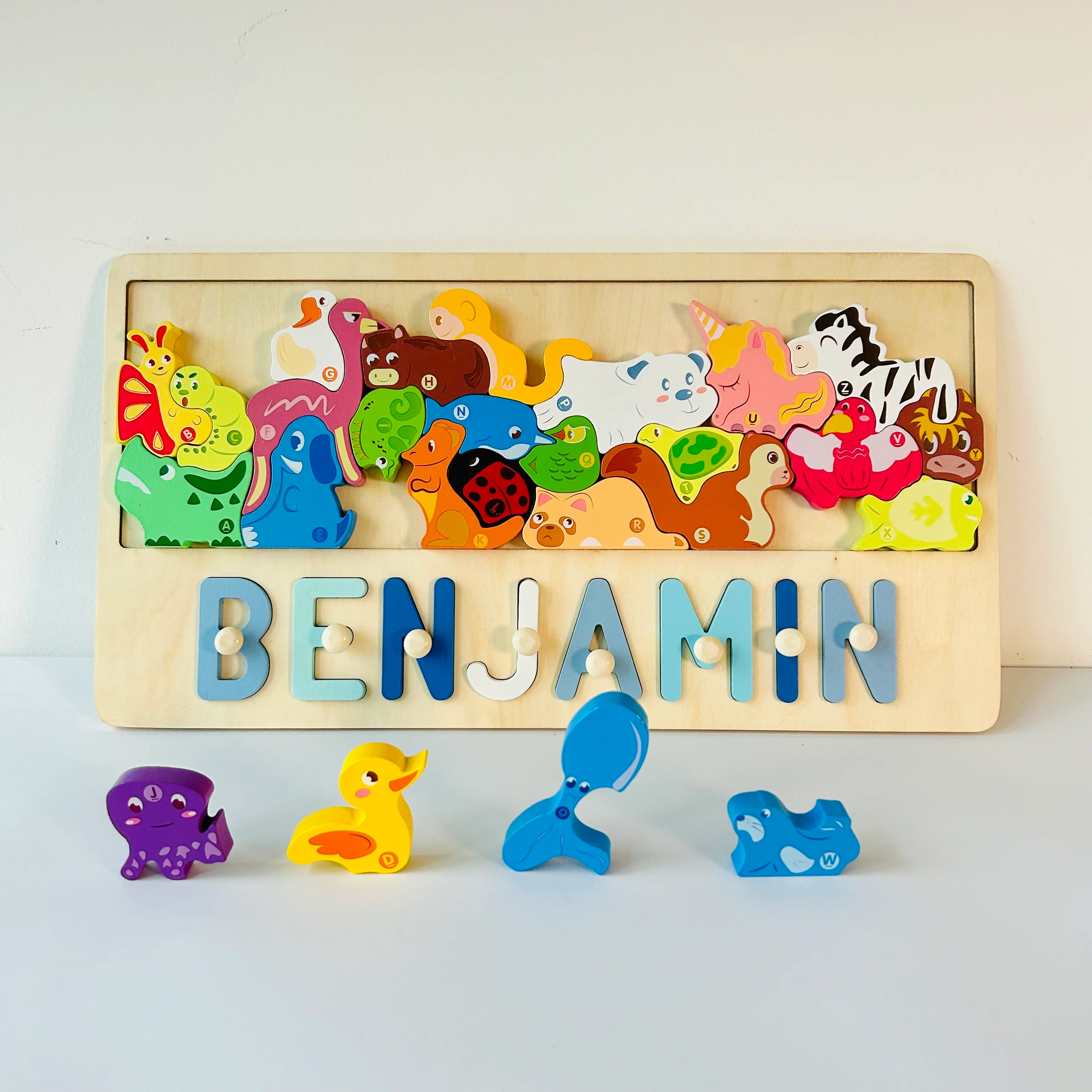 Personalized Wooden Stacking Matching Puzzle With Customized Name - Image 7