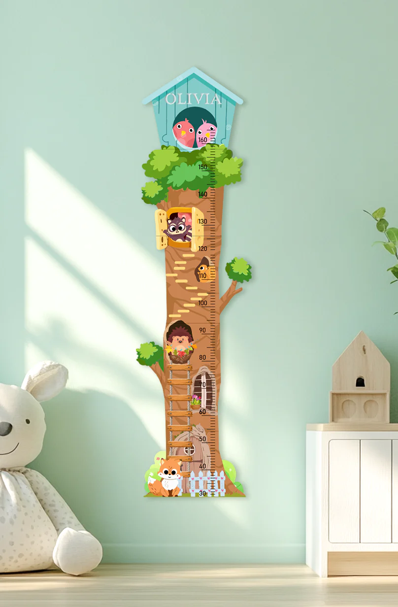 Personalized Wooden Treehouse Growth Chart - Image 2
