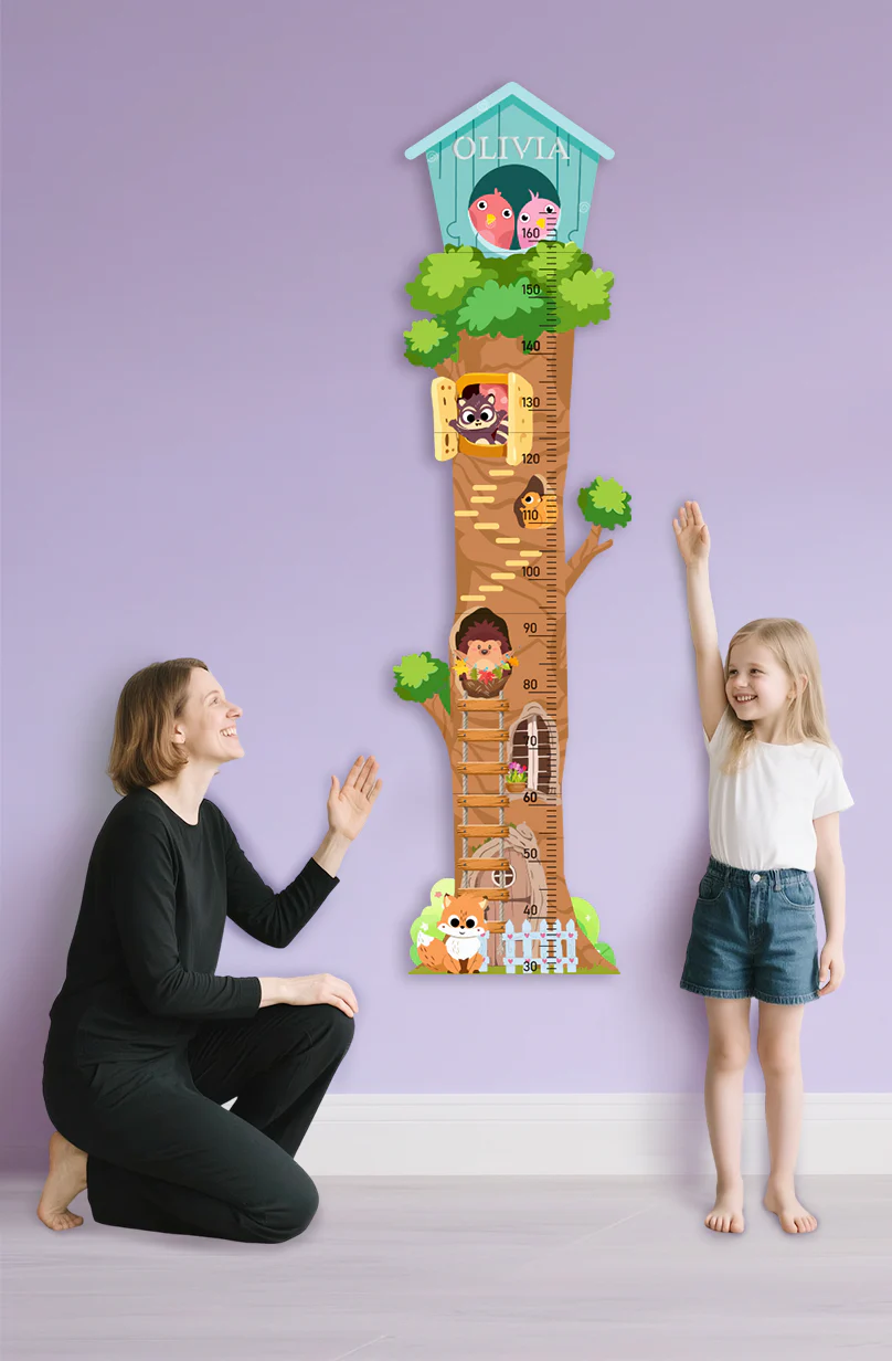 Personalized Wooden Treehouse Growth Chart - Image 3