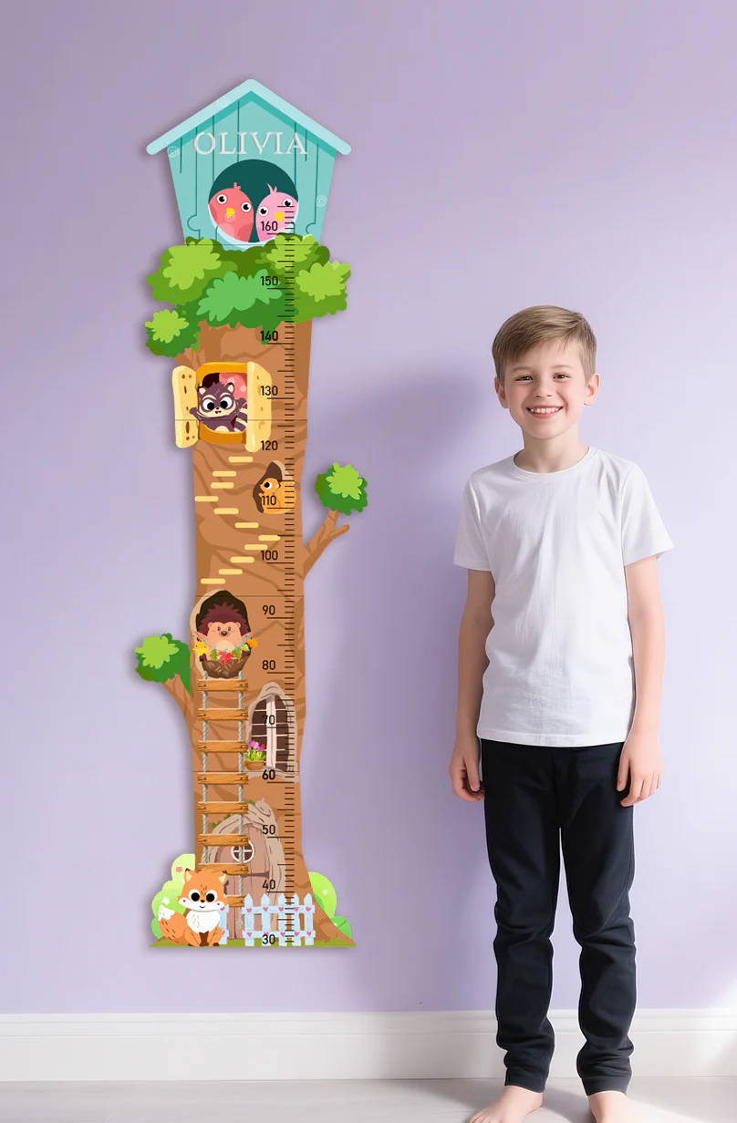 Personalized Wooden Treehouse Growth Chart - Image 4