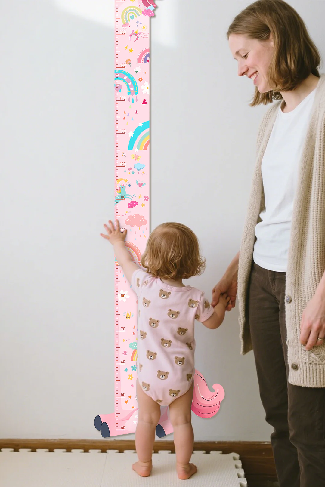 Personalized Wooden Unicorn Height Growth Chart for Girls - Image 3