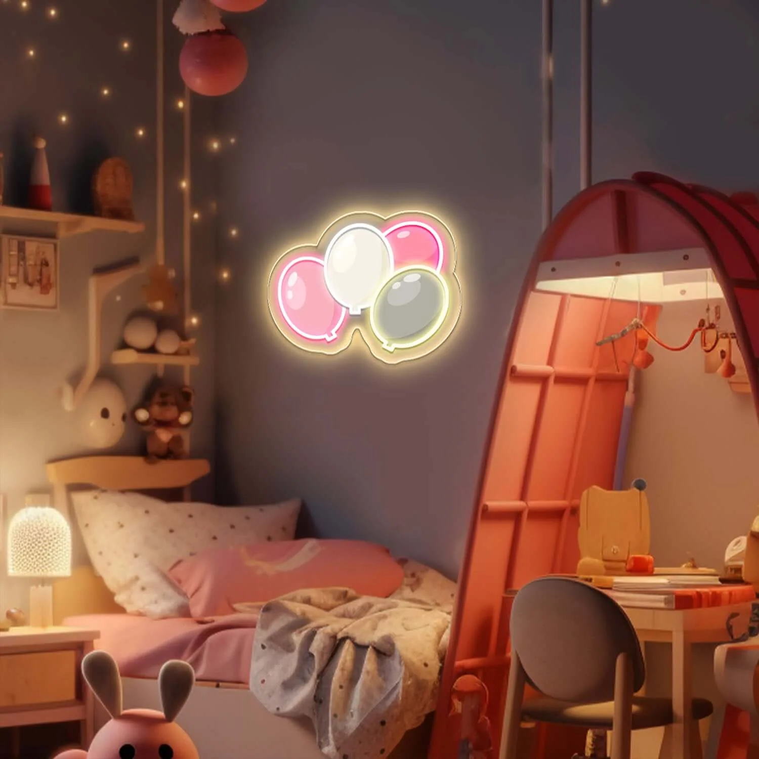Pink Air Balloon Neon Sign - Image 2