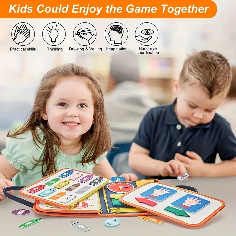 Preschool activities for learning fine motor skills, toddler board puzzle toys - Image 7