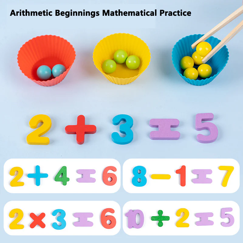 Puzzle Clip Beads Arithmetic Game Cognitive Matching Puzzle - Image 4