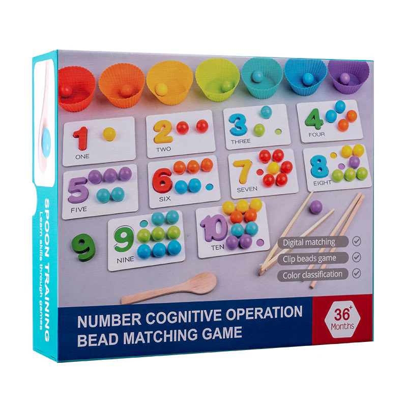 Puzzle Clip Beads Arithmetic Game Cognitive Matching Puzzle - Image 5