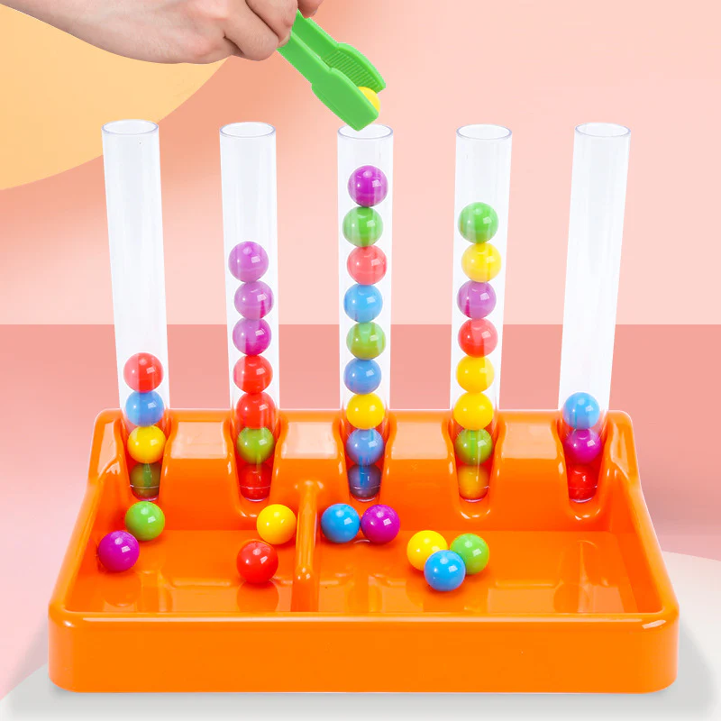 Puzzle rainbow beads clip clip music parent-child interactive toys - Image 4