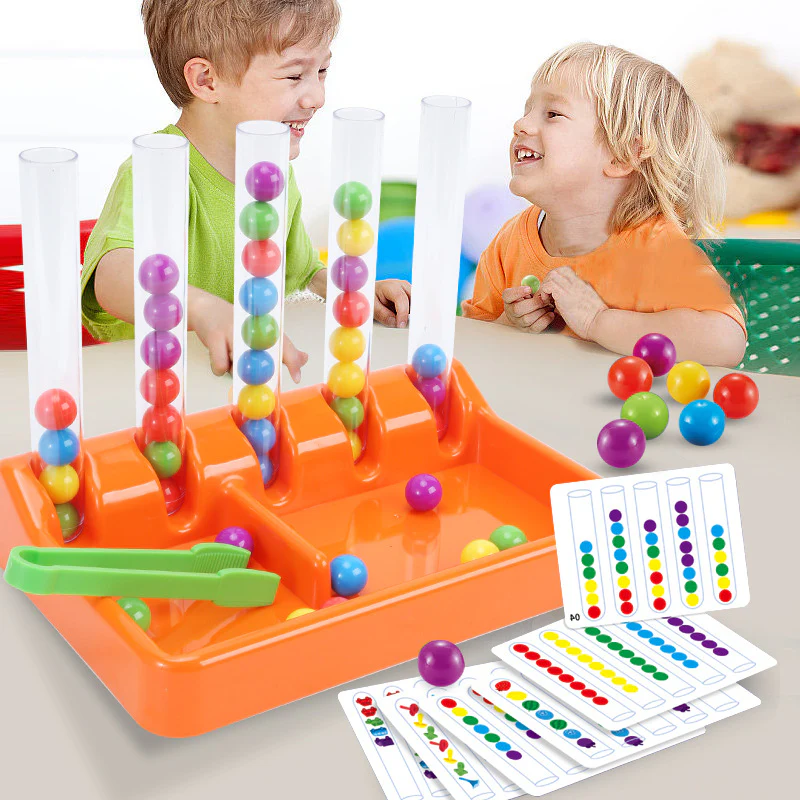 Puzzle rainbow beads clip clip music parent-child interactive toys - Image 6