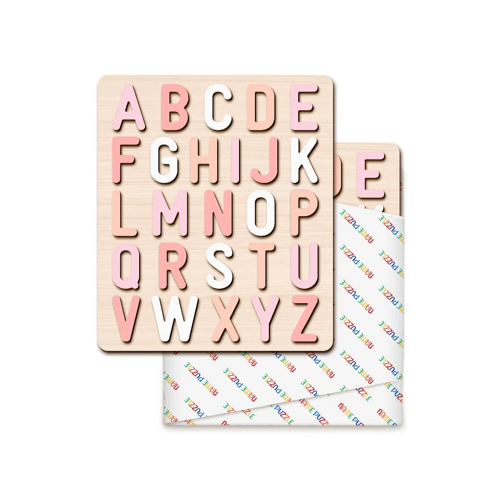 Wooden Rainbow Alphabet Educational Puzzle - Image 6