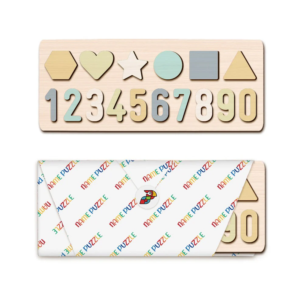 Numbers and Shapes Wooden Educational Puzzle - Image 6