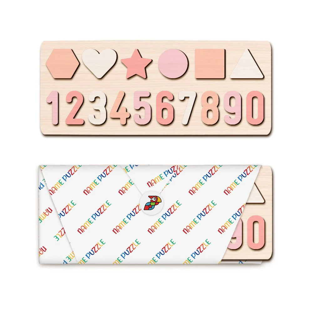 Numbers and Shapes Wooden Educational Puzzle - Image 7
