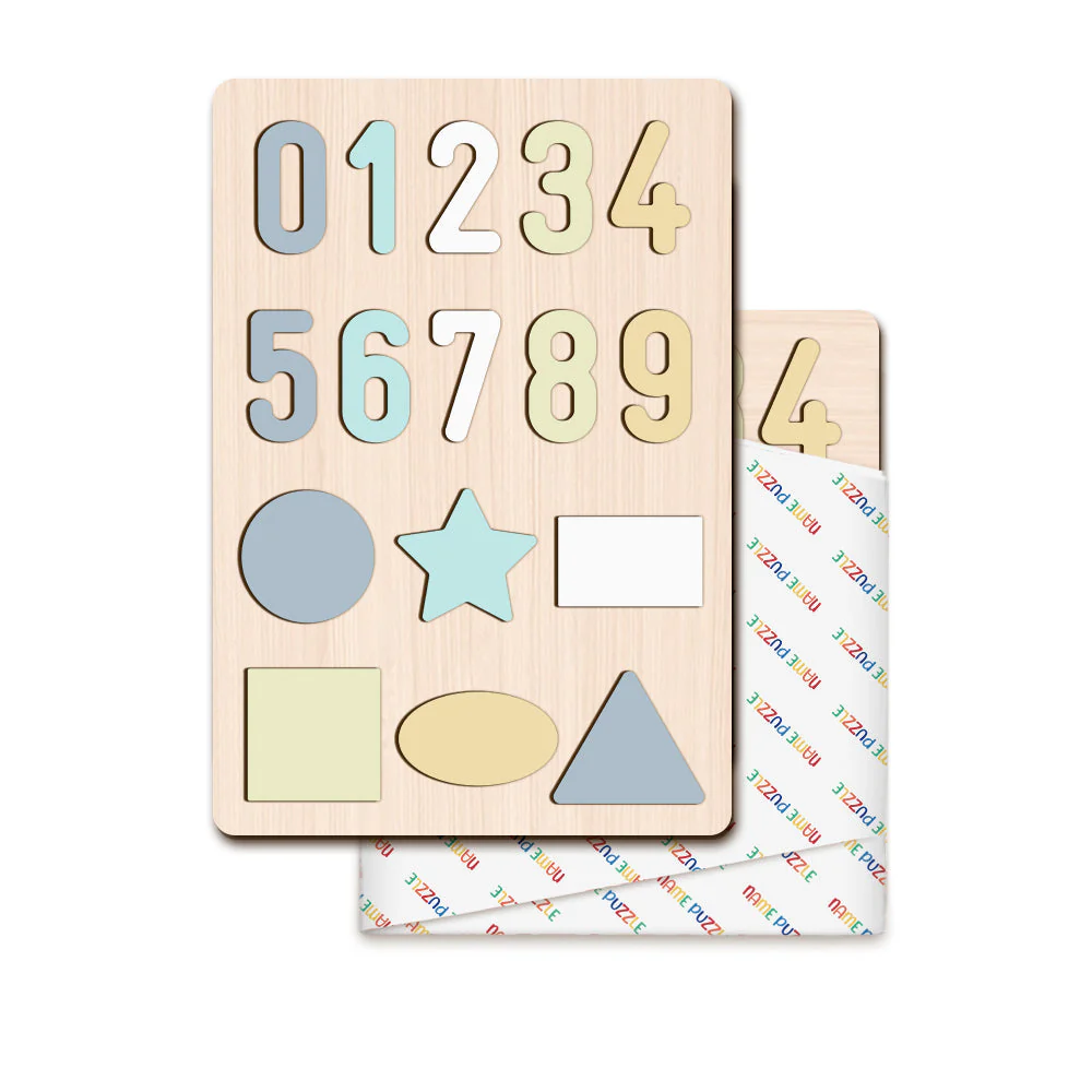 Shapes And Numbers Wooden Educational Puzzle - Image 5