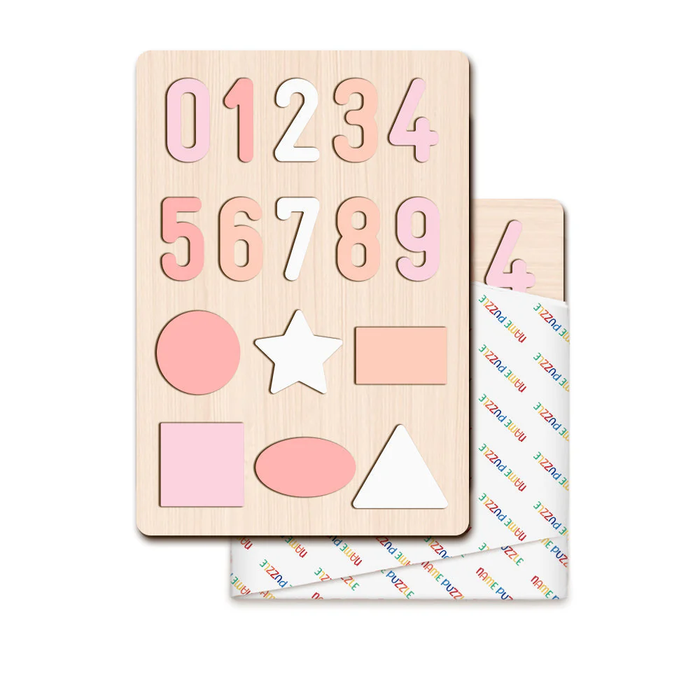 Shapes And Numbers Wooden Educational Puzzle - Image 6