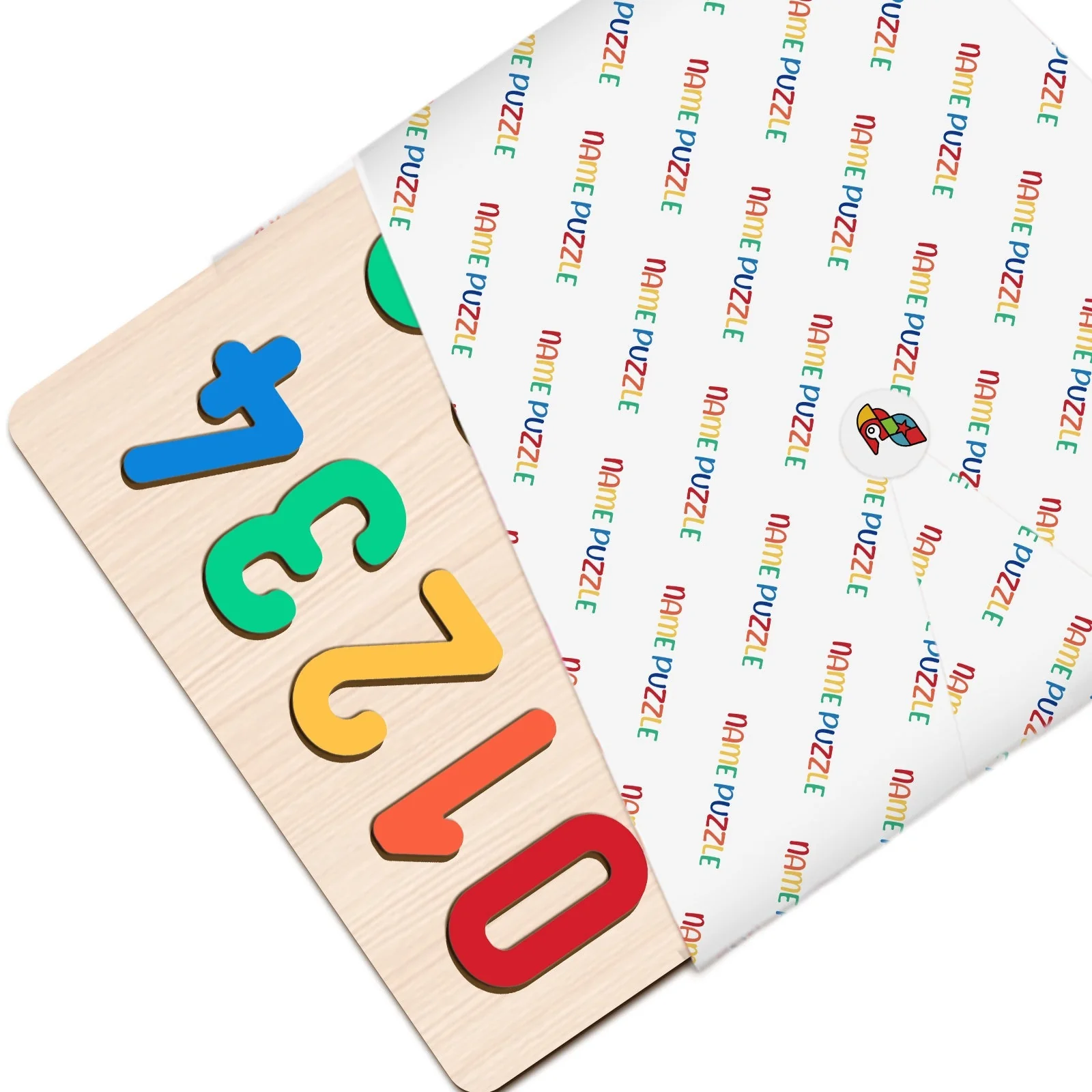 Shapes And Numbers Wooden Educational Puzzle - Image 8