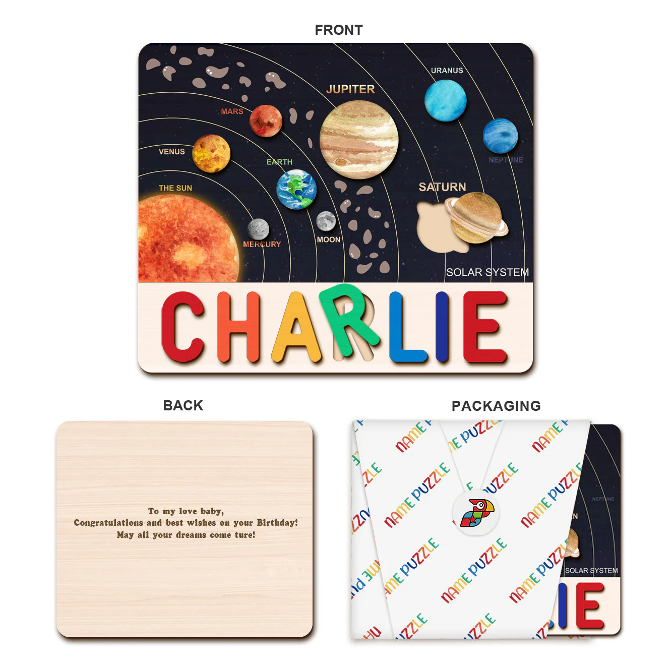 Solar System Series Personalized Name Puzzles - Image 3