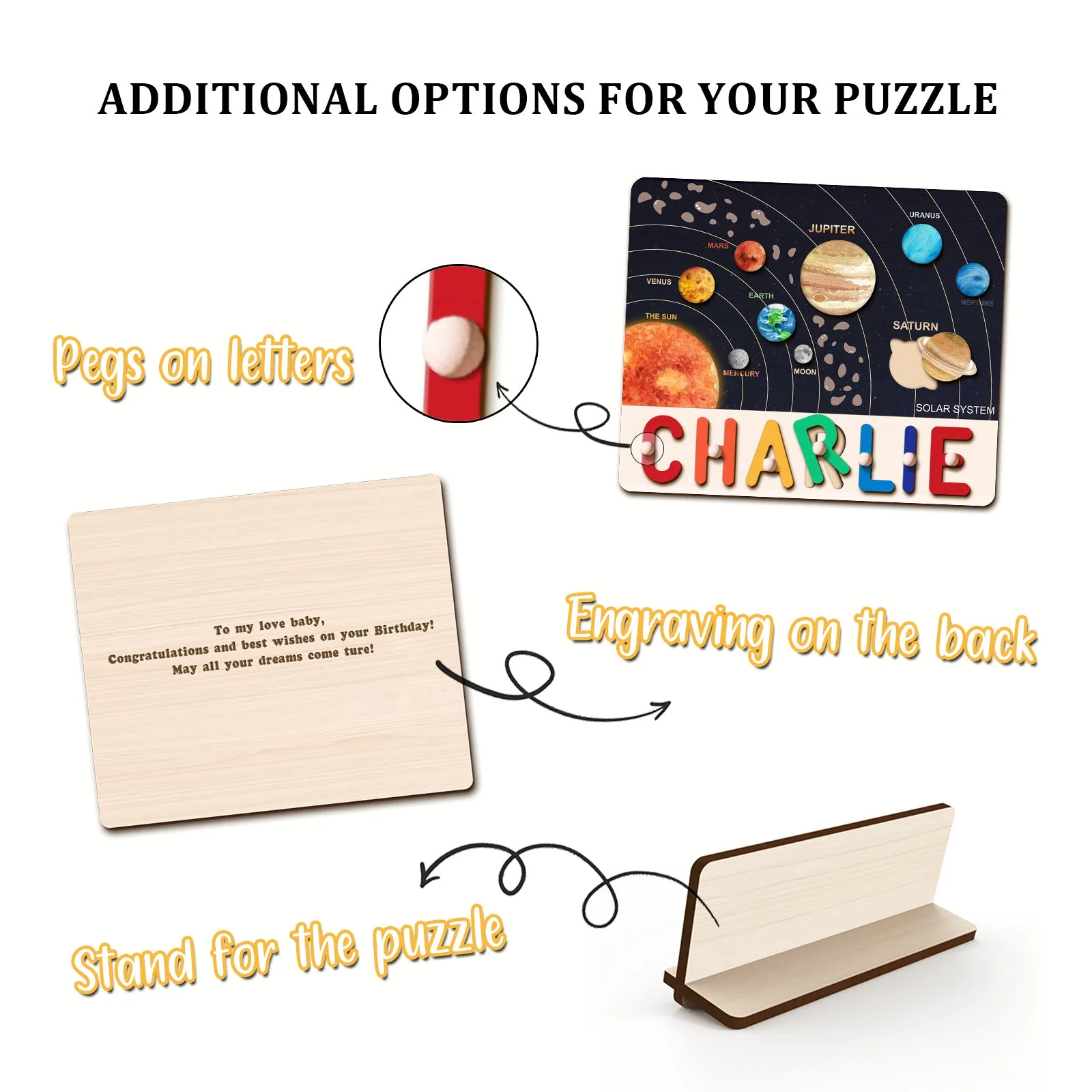 Solar System Series Personalized Name Puzzles - Image 7