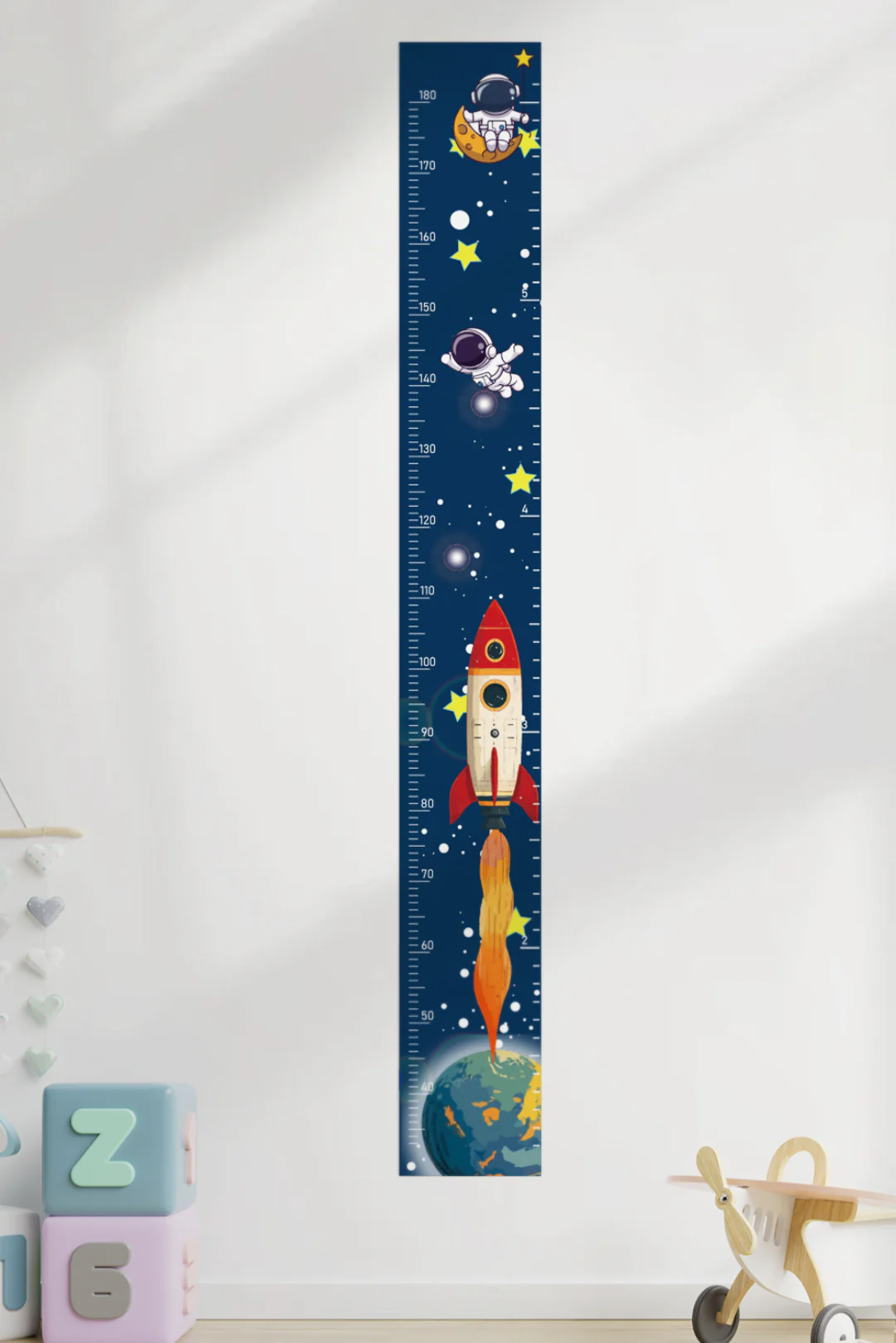 Space Adventure Rocket Growth Chart Wall Decal - Image 2