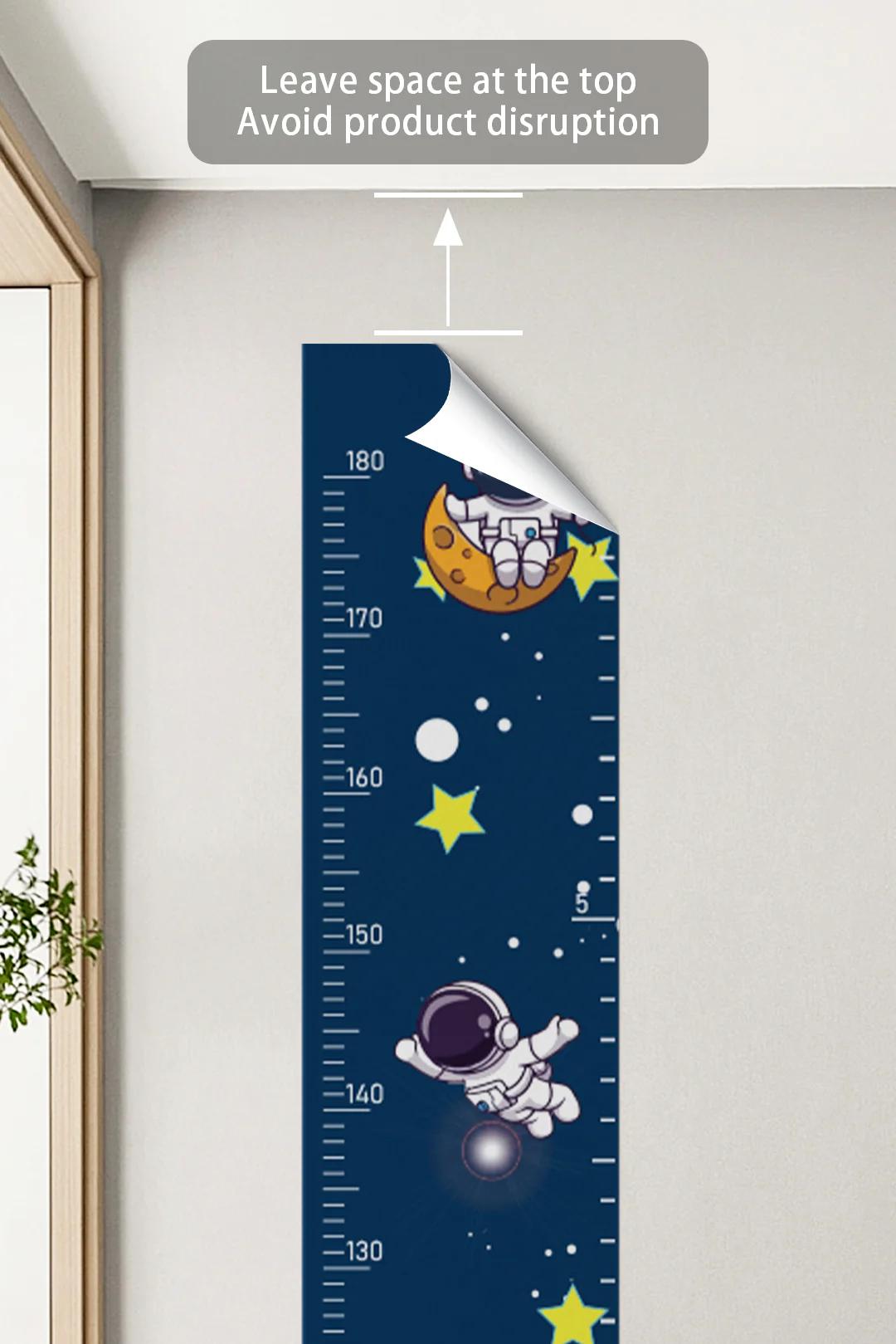 Space Adventure Rocket Growth Chart Wall Decal - Image 5
