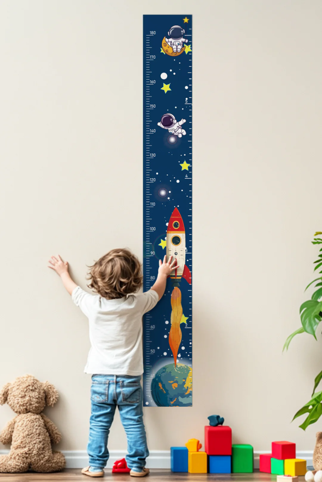 Space Adventure Rocket Growth Chart Wall Decal - Image 7