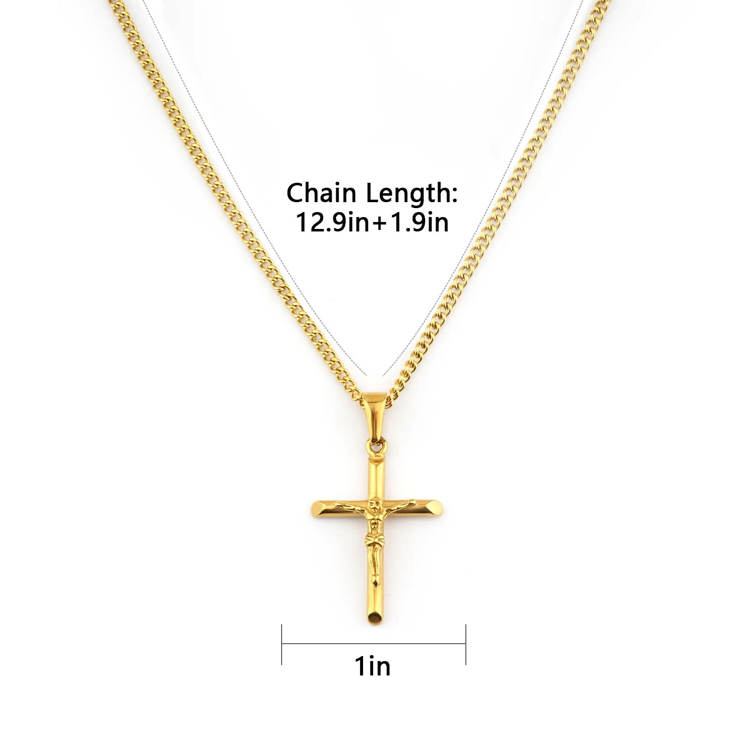 Sterling Silver Cross Kids Necklace - Image 3